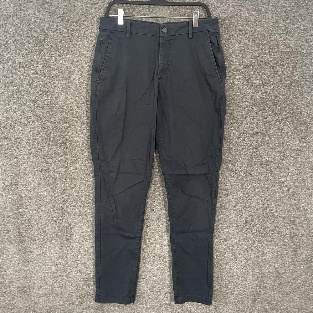 Birddogs Pants Mens 32x32 Blue Chino Slim Tapered Stretch Casual Golf Travel